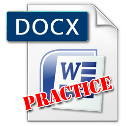 MS Word Practice icon